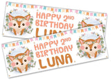Personalised Birthday Banners Generic Design Children Kids Party Decoration 119