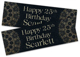 Personalised Birthday Banners Generic Design Children Kids Party Decoration 153