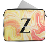 Personalised Any Name Marble Design Laptop Case Sleeve Tablet Bag 105