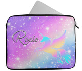 Personalised Any Name Unicorn Design Laptop Case Sleeve Tablet Bag 452