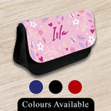 Personalised Pencil Case Generic Girls Boys Stationary Kids School Bag 38