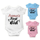 Personalised Eid Baby Vest Baby grow Little baby body suit 10