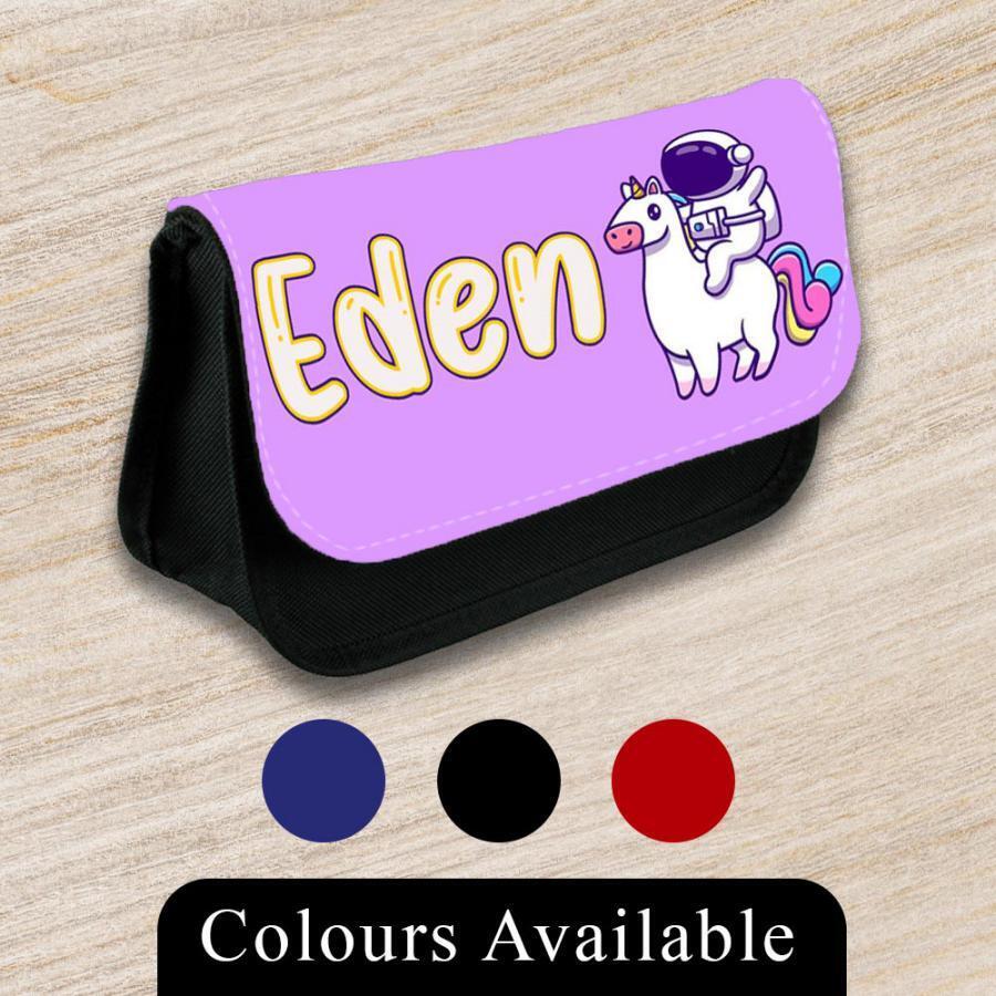 Personalised Pencil Case Generic Girls Boys Stationary Kids School Bag 21