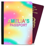 Personalised Abstract kids Passport Cover Holder Any Name Holiday Accessory 25