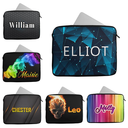 Personalised Any Name Generic Design Laptop Case Sleeve Tablet Bag 43