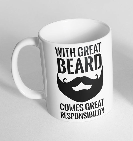 Great Beard Great Responsibility Cup Ceramic Novelty Mug Funny Gift Tea Coffee