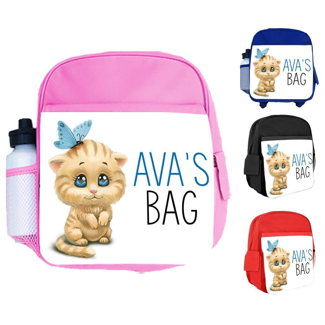 Personalised Kids Backpack Any Name Generic Design Boys Girls kid School Bag 41