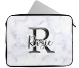 Personalised Any Name Marble Design Laptop Case Sleeve Tablet Bag 41