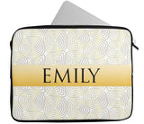 Personalised Any Name Abstract Design Laptop Case Sleeve Tablet Bag 83