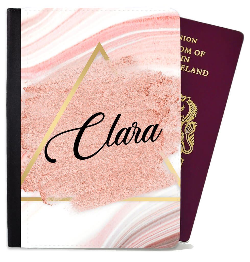 Personalised Glitter kids Passport Cover Holder Any Name Holiday Accessory 20