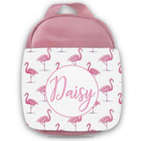 Personalised Kids Lunch Bag Any Name Flamingo Childrens Girls School Snack Box 4