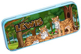 Personalised Any Name Animal Pencil Case Tin Children School Kids Stationary 8