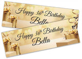 Personalised Birthday Banners Generic Design Children Kids Party Decoration 153