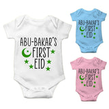 Personalised Eid Baby Vest Baby grow Little baby body suit 9