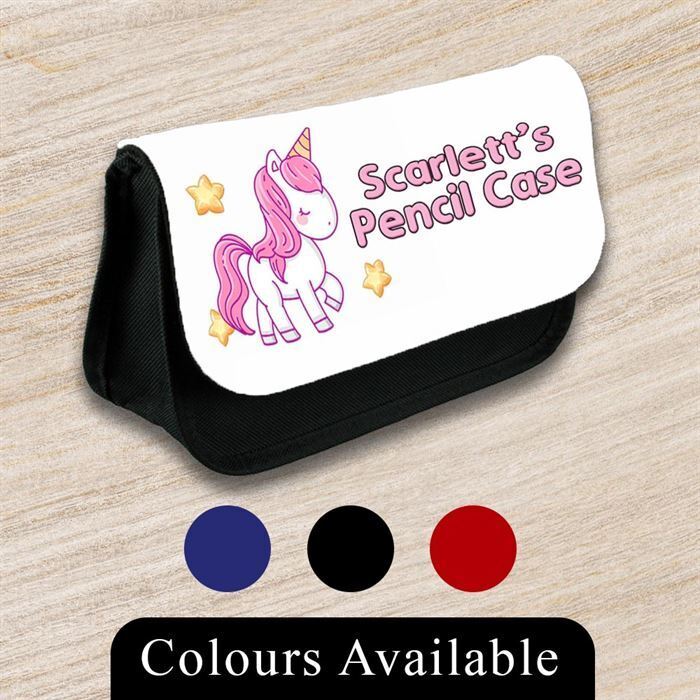 Personalised Pencil Case Generic Girls Boys Stationary Kids School Bag 42