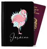 Personalised Flamingo Passport Cover Holder Any Name Holiday Accessory 9