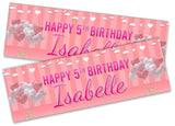 Personalised Birthday Banners Generic Design Children Kids Party Decoration 251