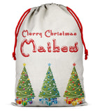Personalised Christmas Sack Santa Bag Xmas Boy Girl Gift Stocking Bag 1