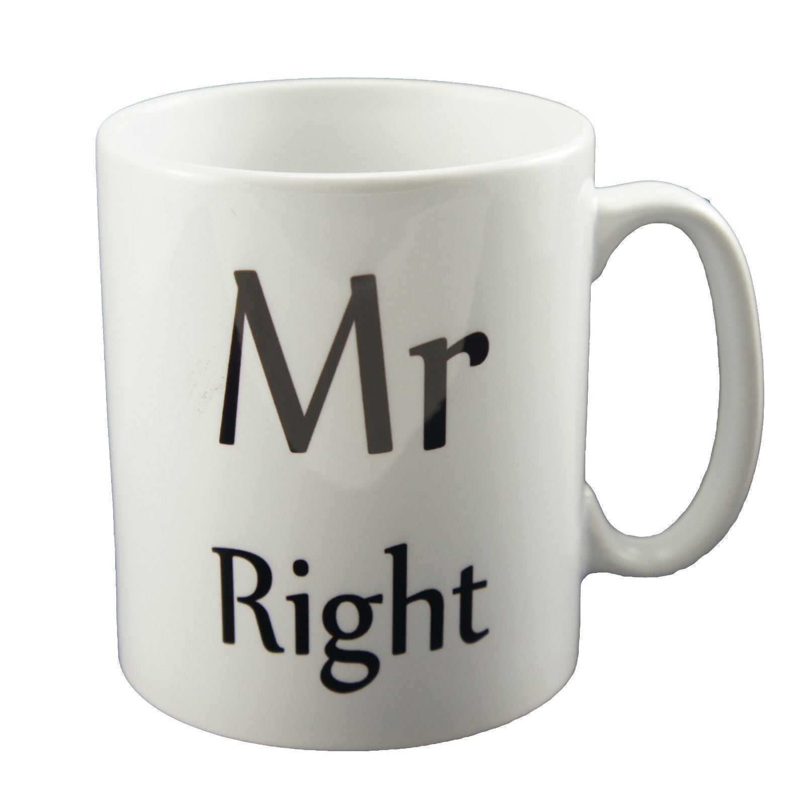 MR RIGHT & MRS ALWAYS RIGHT MUGS PERFECT NOVELTY GIFT CUP VALENTINES ANNIVERSARY