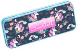 Personalised Any Name Unicorn Pencil Case Tin Children School Kids Stationary 31