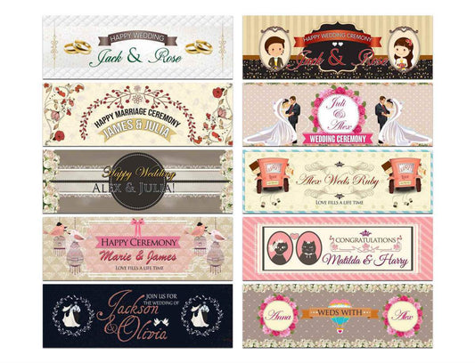 Personalised Wedding Banner Adult Party Celebration Marriage 240