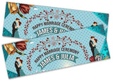 Personalised Wedding Banner Adult Party Celebration Marriage 240