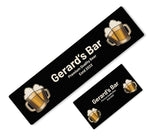 Personalised Any Text Beer Mat Label Bar Runner Ideal Home Pub Cafe Occasion 13