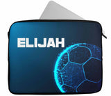 Personalised Any Name Football Design Laptop Case Sleeve Tablet Bag 77