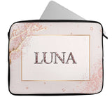 Personalised Any Name Glitter Design Laptop Case Sleeve Tablet Bag 68