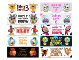 Personalised Birthday Banners Generic Design Children Kids Party Decoration 200