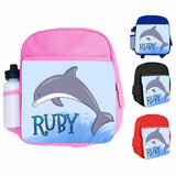Personalised Kids Backpack Any Name Fish Design Boys Girls kids School Bag 10