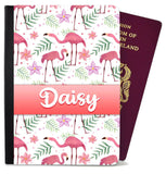 Personalised Flamingo Passport Cover Holder Any Name Holiday Accessory 9