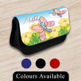 Personalised Pencil Case Butterfly Girls Boys Stationary Kids School Bag 9