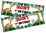 Personalised Birthday Banners Generic Design Children Kids Party Decoration 251