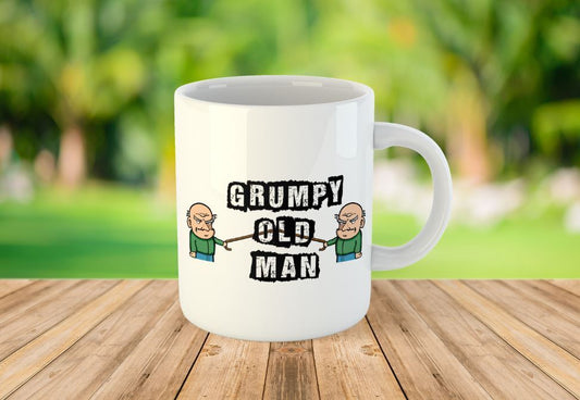 Grumpy Old Man Novelty Gift Printed Tea Coffee Ceramic Mug