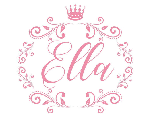 Personalised Any Name Princess Wall Decal 3D Art Stickers Vinyl Room Bedroom 20