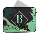 Personalised Any Name Marble Design Laptop Case Sleeve Tablet Bag 34