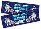 Personalised Birthday Banners Space Design Children Kids Party Decoration 88