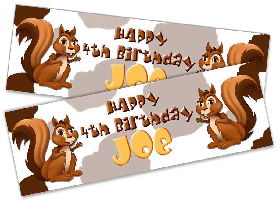 Personalised Birthday Banners Jungle Design Children Kids Party Decoration 51