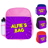 Personalised Kids Backpack Any Name Generic Design Boys Girls kid School Bag 41