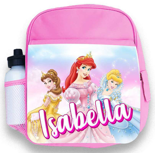 Personalised Kids Backpack Any Name Princess Girl Childrens School Bag 4