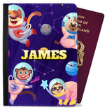 Personalised Space Childern Passport Cover Holder Any Name Holiday Accessory 6