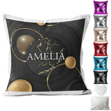 Personalised Cushion Abstract Sequin Cushion Pillow Printed Birthday Gift 29