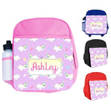 Personalised Kids Backpack Any Name Generic Design Boys Girls kid School Bag 58