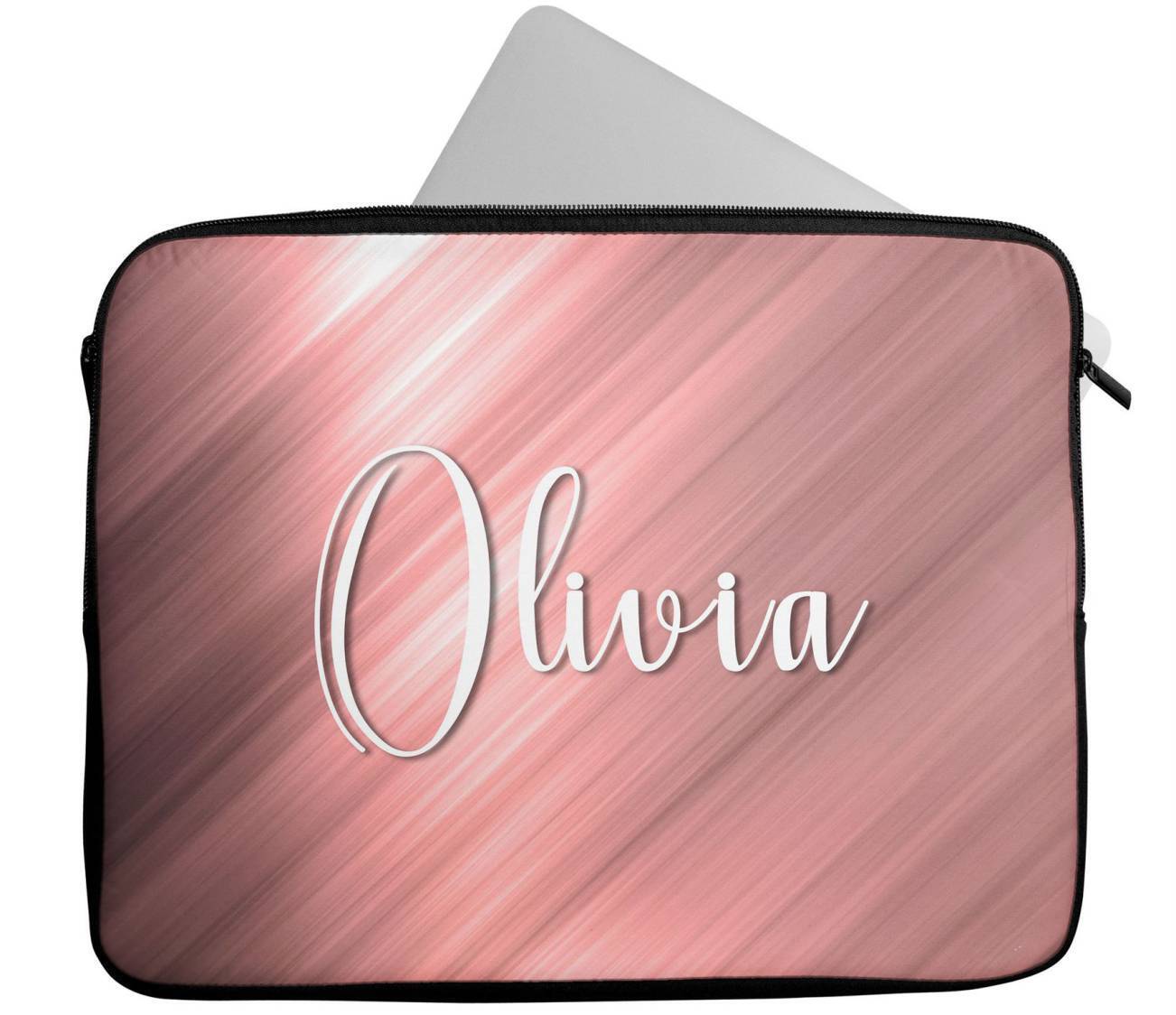 Personalised Any Name Marble Design Laptop Case Sleeve Tablet Bag 41