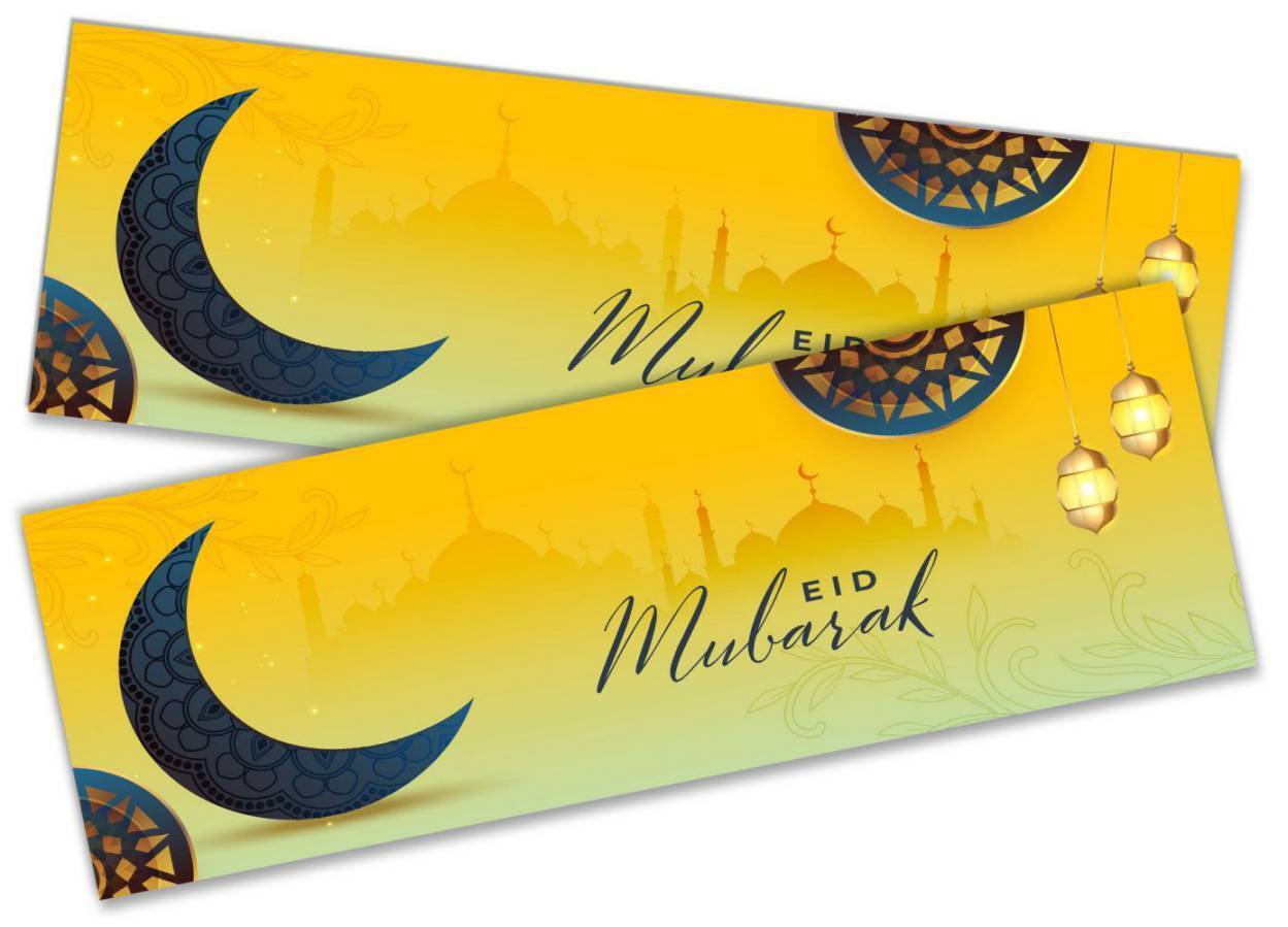 Eid Mubarak Banners Children Kids Adults Party Decoration idea 262