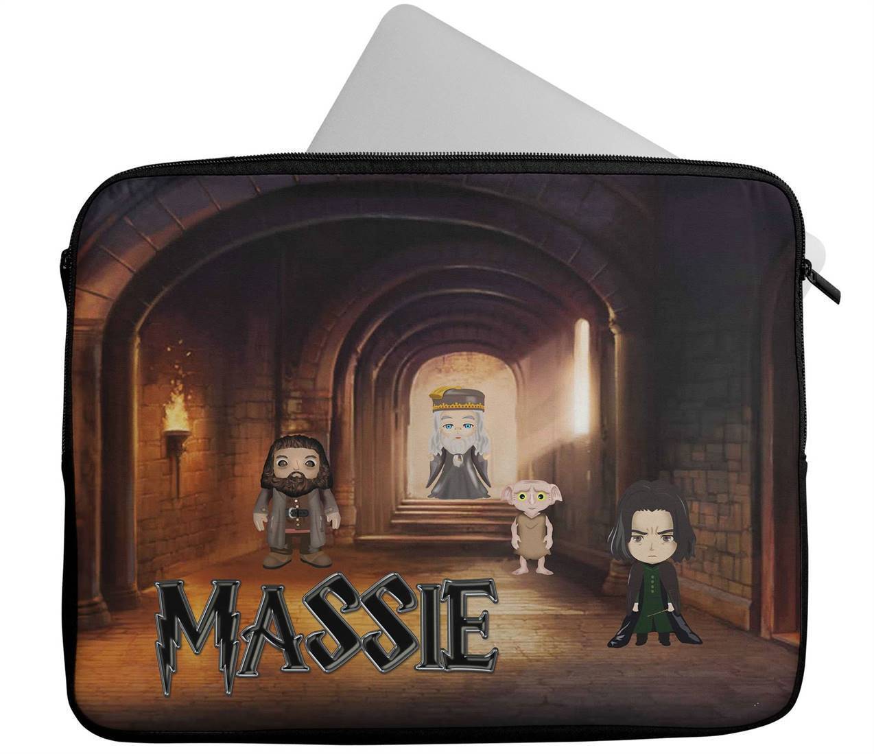Personalised Any Name Wizards Witches Design Laptop Case Sleeve Tablet Bag 5