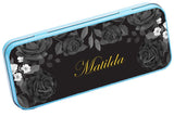 Personalised Any Name Floral Pencil Case Tin Children School Kids Stationary 13