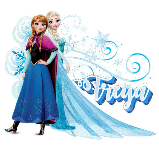 Personalised Any Name Frozen Wall Decal 3D Art Stickers Vinyl Room Bedroom 6