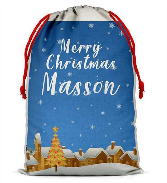 Personalised Christmas Sack Santa Bag Xmas Boy Girl Gift Stocking Bag 3